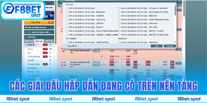 Sân Chơi Thể Thao CMD Sports Đặc Sắc Và Hot Nhất Tại F8bet 3 Các giải đấu hấp dẫn đang có trên nền tảng