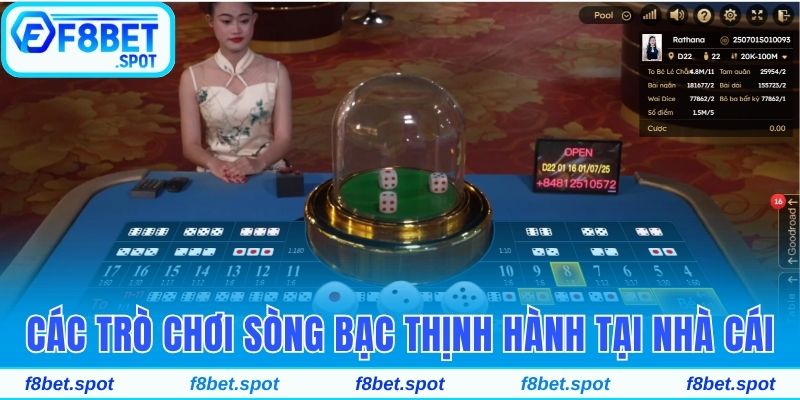 Các trò chơi sòng bạc thịnh hành tại nhà cái