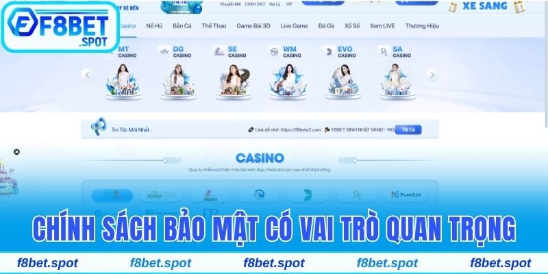 Chính sách bảo mật có vai trò quan trọng với người dùng