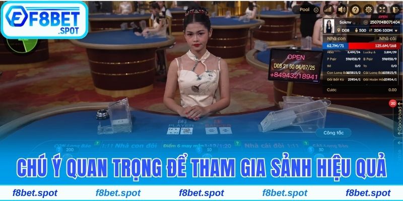 Chú ý quan trọng để tham gia sảnh hiệu quả