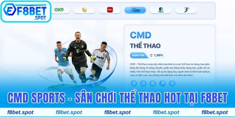 Sân Chơi Thể Thao CMD Sports Đặc Sắc Và Hot Nhất Tại F8bet 1 CMD Sports