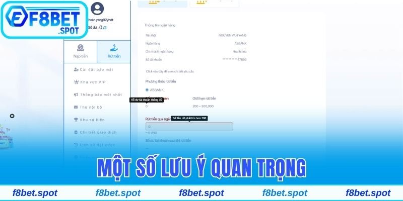 Hướng Dẫn Rút Tiền F8Bet An Toàn Và Thành Công 100% 4 Hướng dẫn rút tiền F8Bet và một số lưu ý quan trọng