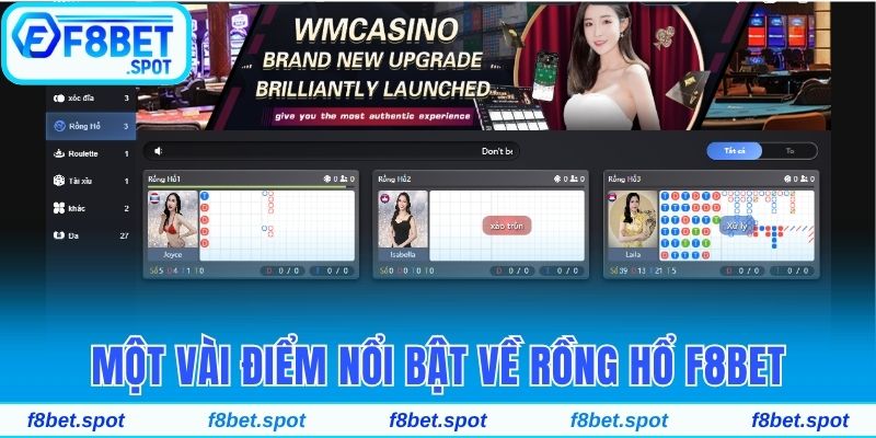 Tham Gia Rồng Hổ F8bet - Siêu Phẩm Casino Được Yêu Thích 2 Một vài điểm nổi bật về Rồng hổ F8bet