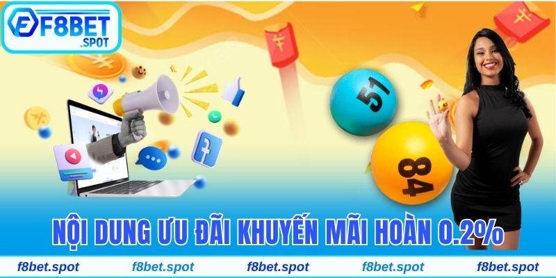 Nhận Khuyến Mãi Cược Xổ Số Hoàn Trả Tức Thì 0.2% Tiền Cược 3 Nội dung ưu đãi khuyến mãi hoàn 0.2%