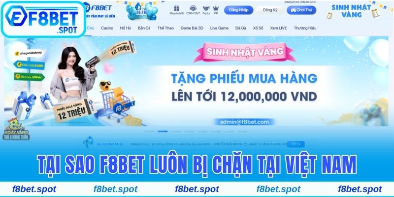 Tại sao nhà cái F8bet luôn bị chặn khi truy cập tại Việt Nam
