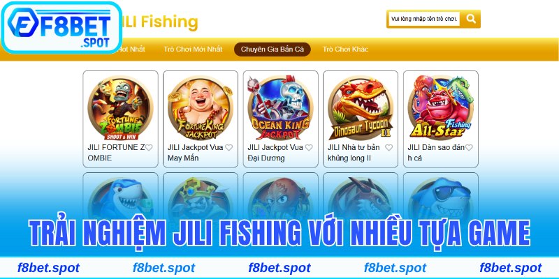 Trải nghiệm JILI Fishing với nhiều tựa game thú vị